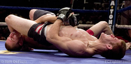 Ring of Combat XV: Brian McLaughlin submits Mike Tierney with an armbar - Photo by Tom DeFazio